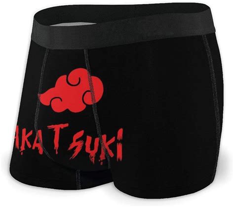 Breathable Nar Uto Akatsuki Logo Men S Underwear No Ride Up Boxer Briefs At Amazon Mens