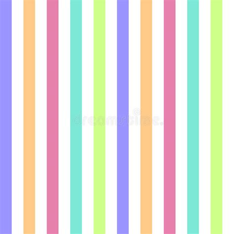 Seamless Pattern Stripe Colorful Pastel Colors Vertical Pattern Stripe