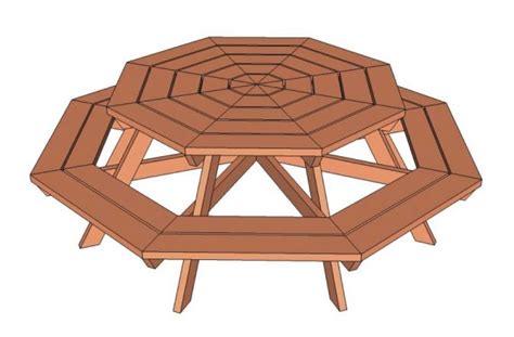 Ana White Free And Easy Diy Furniture Plans To Save You Money Octagon Picnic Table Picnic