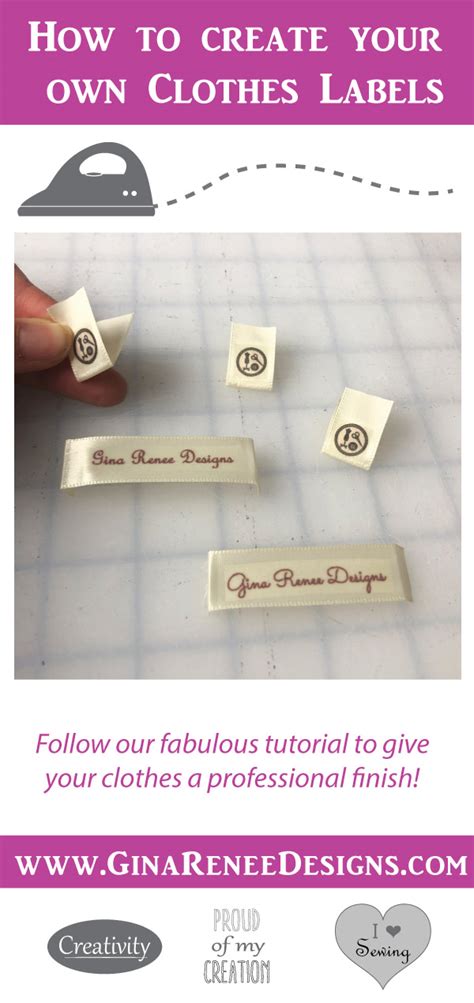 Making Your Own Clothing Labels Gina Renee Designs