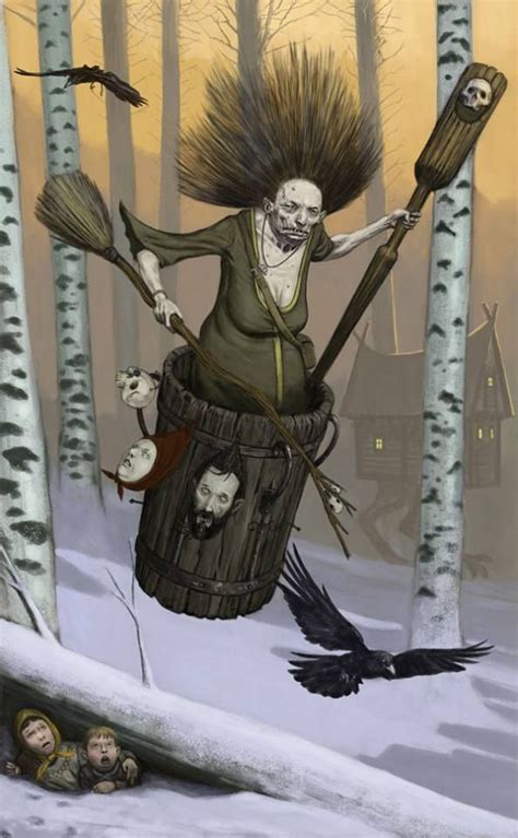 Baba Yaga A Lendária Bruxa Baba Yaga Voa Sempre Em Cima De Um