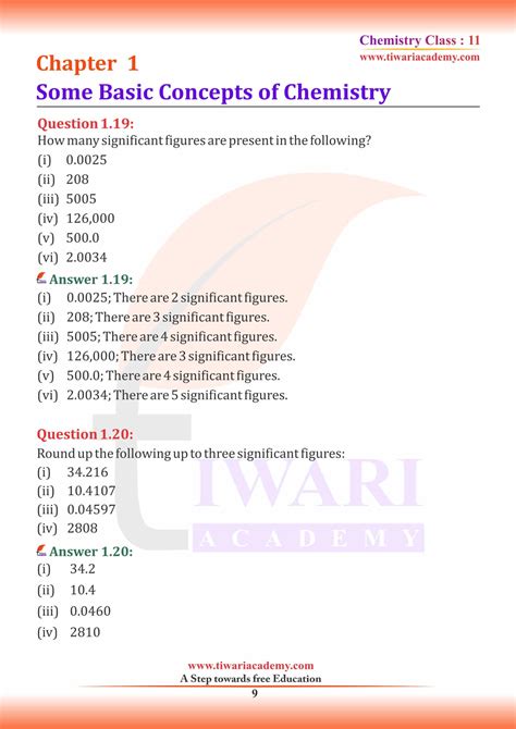 NCERT Solutions For Class 11 Chemistry Chapter 1 In Hindi And English