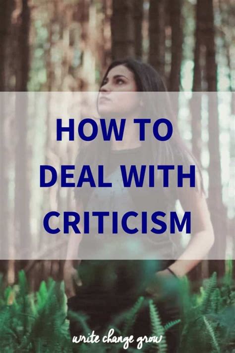How To Deal With Criticism