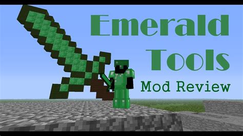 Minecraft 145 Emerald Tools And Armor Mod Review Youtube