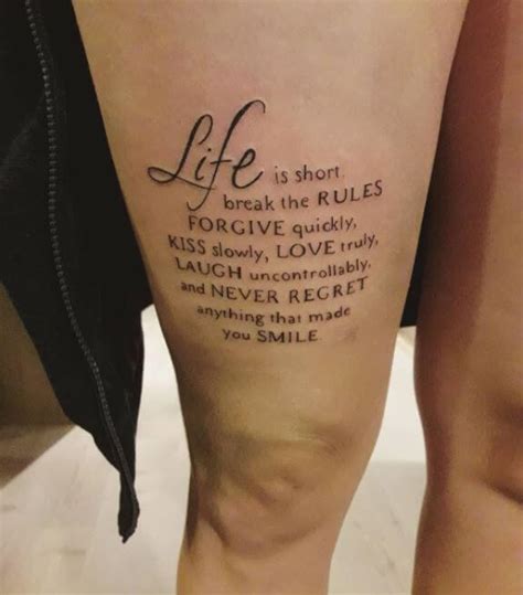 50 Short Quote Tattoos For Guys 2019 Inspirational Designs Tattoo Ideas