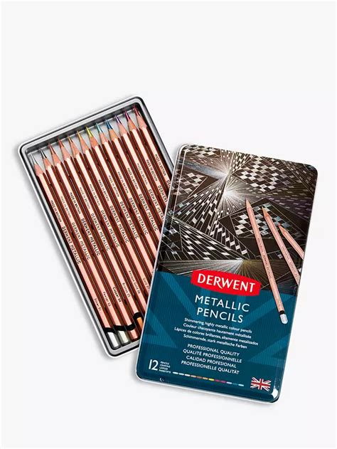 Derwent Metallic Pencils Pack Of 12