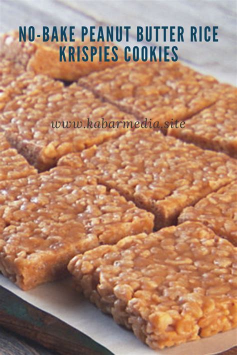 No Bake Peanut Butter Rice Krispies Cookies
