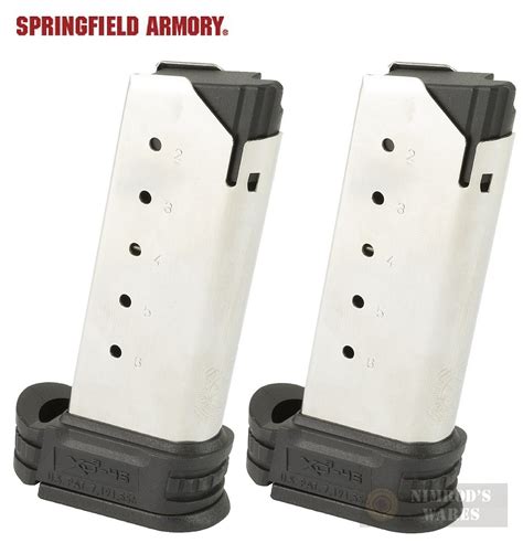 Springfield Xds Xd S 45 Acp 6 Round Magazine 2 Pack Extended Xds5006
