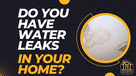 Water Leaks In Your Home Youtube