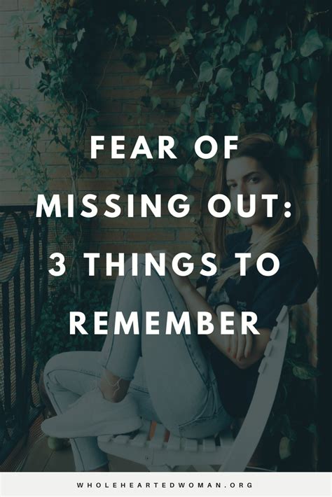 3 Things You Can Do To Overcome Fear Of Missing Out Overcoming Fear Fear Self Confidence Tips