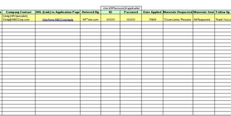Applicant Tracking Spreadsheet Template Tracking Spreadshee Free