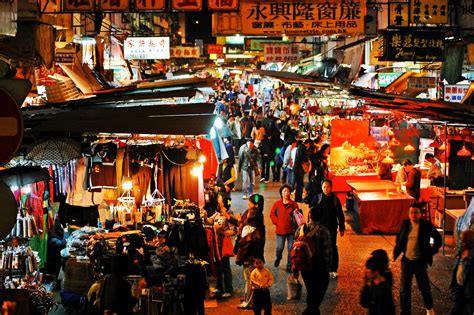 Hong Kong Night Market Free Stock Photo Public Domain Pictures
