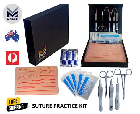 Complete Suture Practice Kit Medical Vet Students Surgical Knots