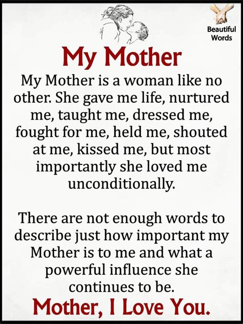 Good Words To Describe Your Mother