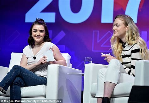 Maisie Williams Congratulates Sophie Turner On Engagement Daily Mail