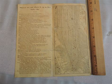 1895 Nynhandhrr New Haven Railroad Map 8x8 Brochure Nyc New York City
