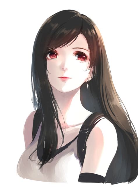 caidychen tifa lockhart final fantasy final fantasy vii commentary request highres 1girl