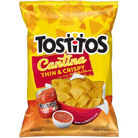 tostitos cantina thin and crispy tortilla chips 9 oz bag