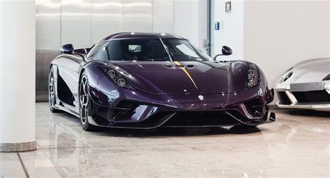 Purple Carbon Fiber Koenigsegg Regera Is Truly A Sight To Behold Carscoops