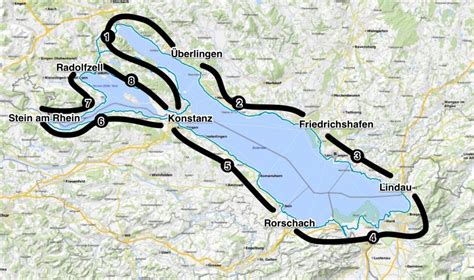 Die 8 Etappen Bodensee Radwegde