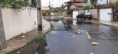 bueiros entupidos ruas da Mumbuca alagam Maricá Total