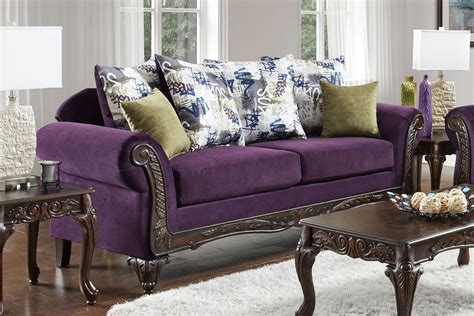 Chelsea Home Furniture Anna Sofa 726316S Purple | Appliances Connection