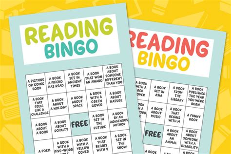 Free Printable Reading Bingo For Kids Laptrinhx