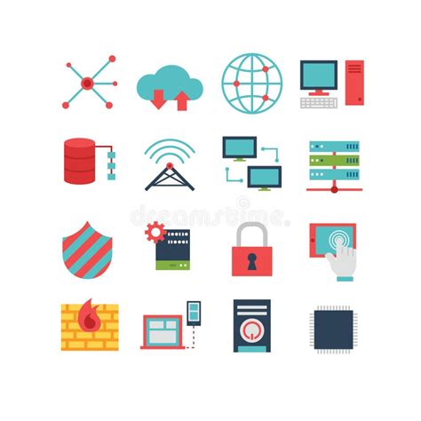 Computer Icon Set Stock Vector Illustration Of Computer 62666182