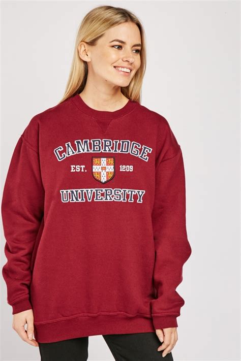 Unisex Cambridge University Sweatshirt Just 7