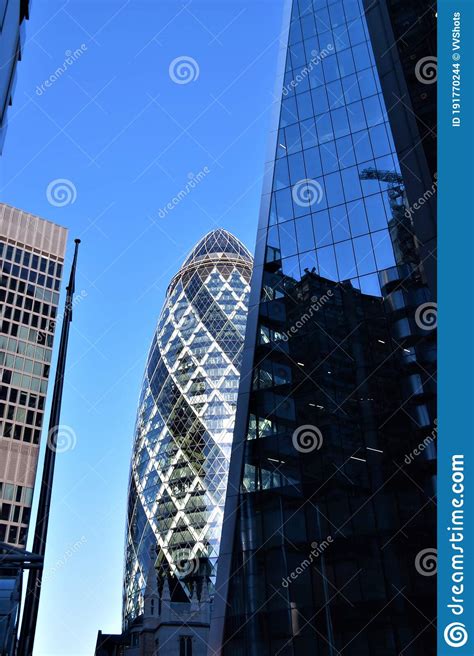 The Gherkin Building City Of London Editorial Stock Image Image Of