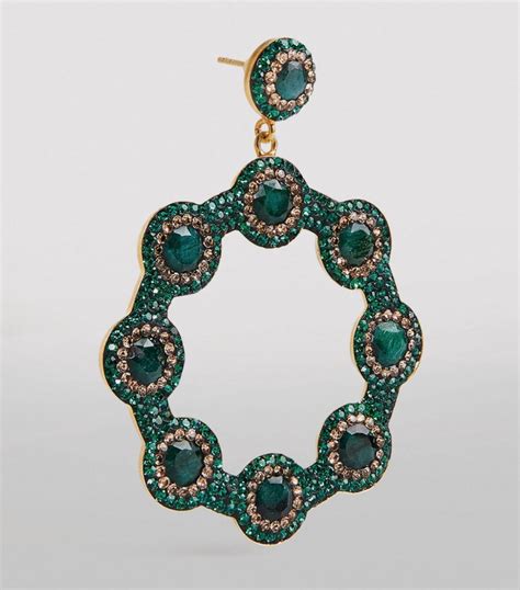 soru baroque emerald hoop earrings ad aff baroque soru emerald earrings hoop