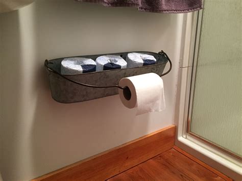 A toilet paper holder is a small thing in a bathroom that even the present is often ignored. Rustic toilet paper holder | Toilet paper holder ...
