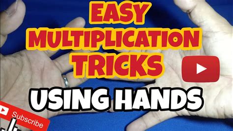 Multiplication Tricks Using Fingers Quick Tutorial Youtube