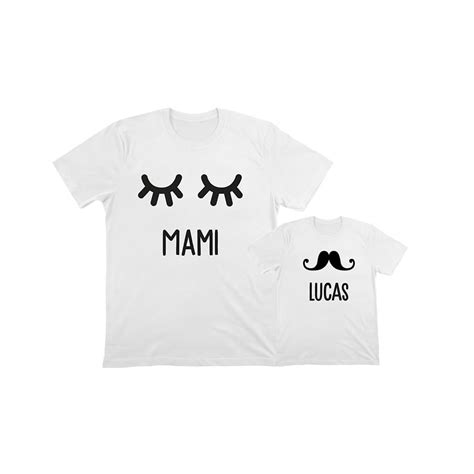 Camiseta Personalizada Mamá E Hija Pestañas Regalos Para Mamá