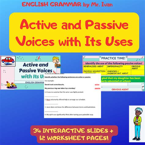 Active And Passive Voices With Its Uses For Power Point And Pdf