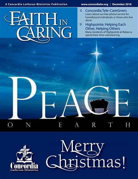 Faith In Caring December 18 By Concordia Lutheran Ministries Issuu