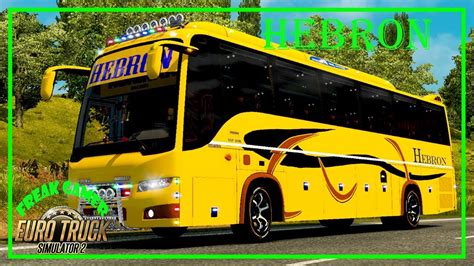 Hebron Indian Bus Skin For Volvo B9r Ets 2 Youtube