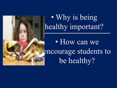 Why Is Being Healthy Important Ppt