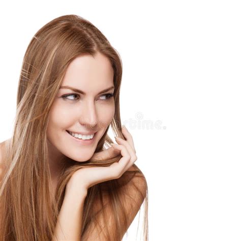 16444 Young Attractive Model Straight Long Hair Stock Photos Free