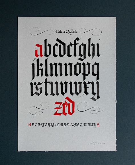 Blackletter Alphabet Calligraphy Collection On Behance