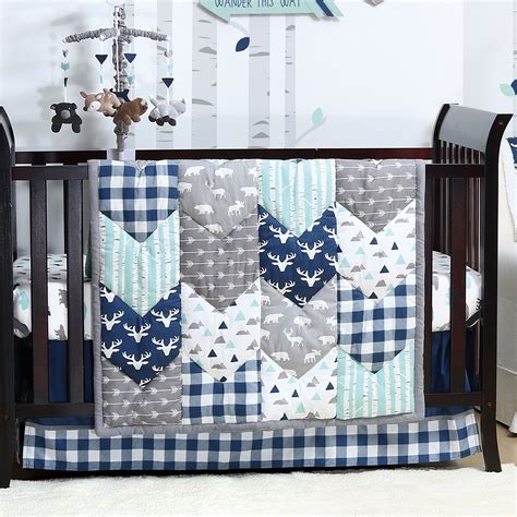 Glenna jean starlight baby crib bedding sets, along with glenna jean starlight baby crib bedding accessories, are available at baby supermall with low prices and more pictures than any other this beloved classic character has been given a modern update with contemporary stripes and dots. Woodland Trail Forest Animal Baby Boy Crib Bedding - 20 ...