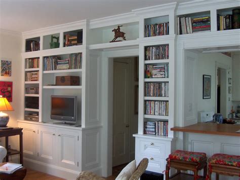 Bookcase Built In Media Cabinet