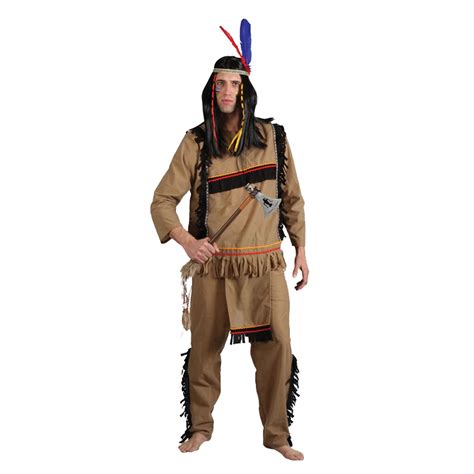 New Red Indian Fancy Dress Costume Squaw Sexy Native Womens Mens Wild