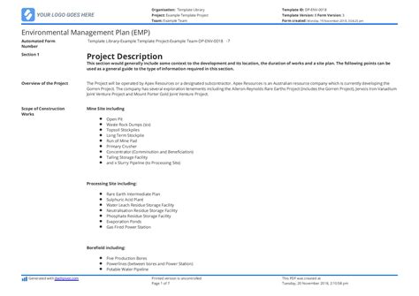 Environmental Management Plan Examples Here S What Yours Needs