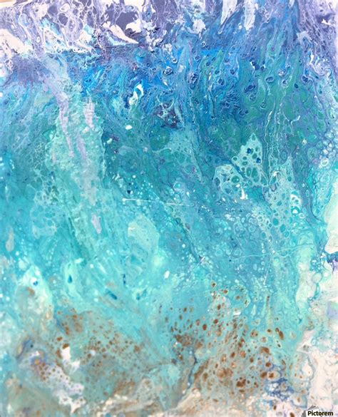 Abstract Wave Painting Darryl Green Canvas