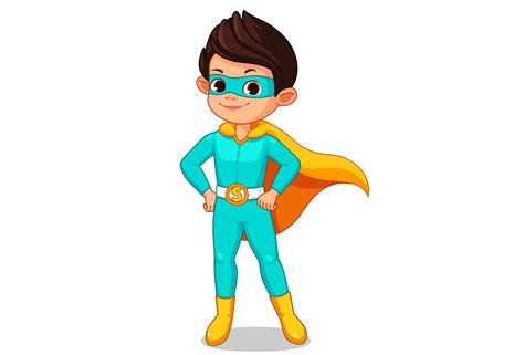 Little Super Hero Kid Cartoon 1308091 Download Free