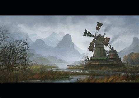 Steam Windmill By Draken4o Steampunk Goblin Forgotten Realms World Of