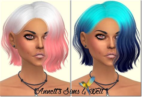 Sims 4 Ccs The Best Recolors Hair Sintiklia Hair S27 Lime By