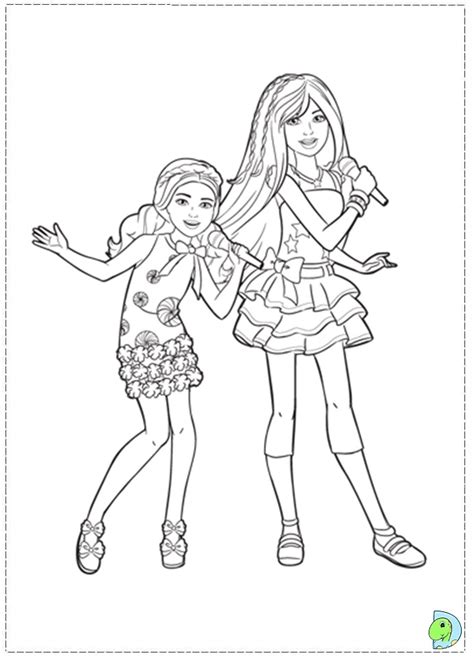 barbie stacie coloring pages sketch coloring page