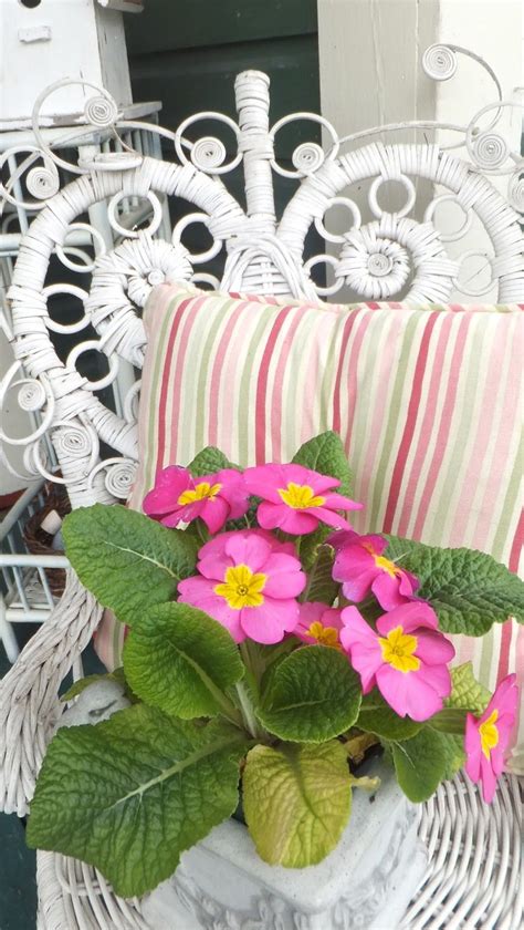 Ash Tree Cottage Pink On The Porch Pink Cottage Porch Vintage Wicker